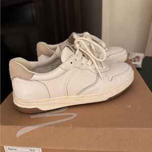 Madewell Women's Cream and Tan Sneakers